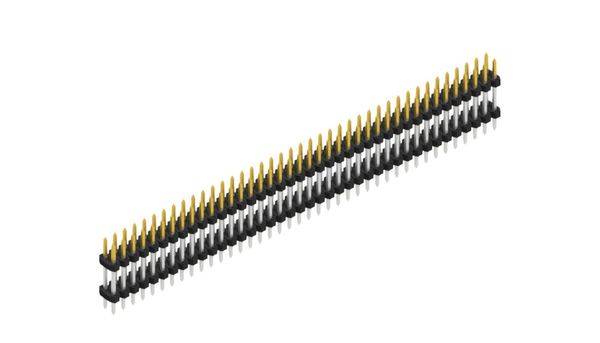 Fischer Elektronik Stiftleiste (Standard) Anzahl Reihen: 2 SLY607580S 10St.