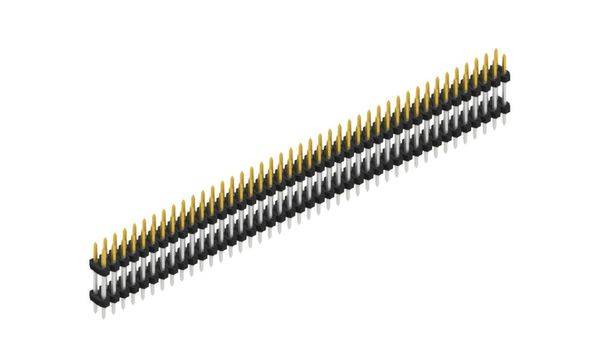 Fischer Elektronik Stiftleiste (Standard) Anzahl Reihen: 2 SLY607584S 10St.