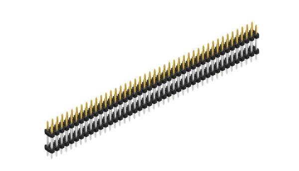 Fischer Elektronik Stiftleiste (Standard) Anzahl Reihen: 2 SLY607586S 10St.