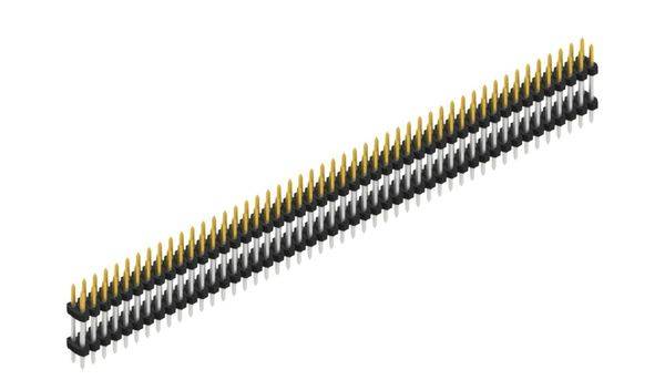 Fischer Elektronik Stiftleiste (Standard) Anzahl Reihen: 2 SLY607596S 10St.