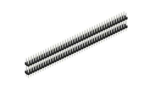 Fischer Elektronik Stiftleiste (Standard) Anzahl Reihen: 2 SLY608182Z 10St.