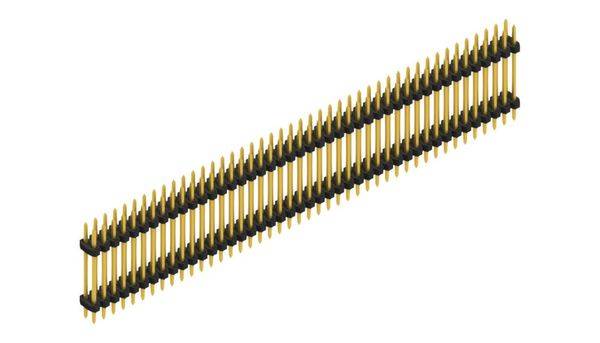 Fischer Elektronik Stiftleiste (Standard) Anzahl Reihen: 2 SLY612288G 10St.