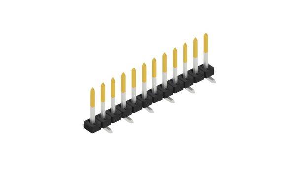 Fischer Elektronik Stiftleiste (Standard) Anzahl Reihen: 1 SLY7SMD06212S 10St.