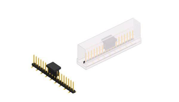 Fischer Elektronik Stiftleiste (Standard) Anzahl Reihen: 1 SLY7SMD06218GBSM 10St.