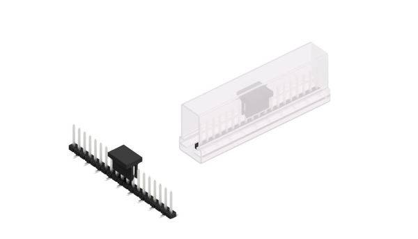 Fischer Elektronik Stiftleiste (Standard) Anzahl Reihen: 1 SLY7SMD06219ZBSM 10St.