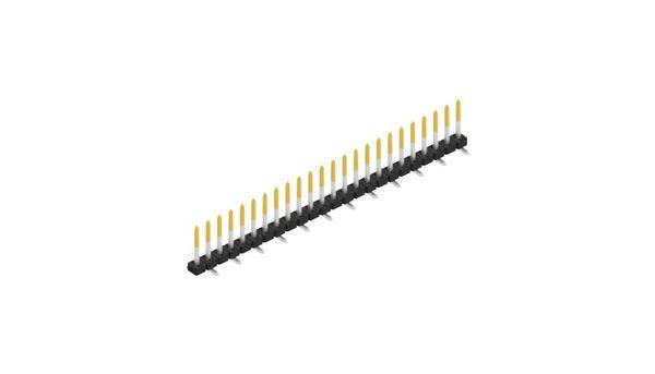 Fischer Elektronik Stiftleiste (Standard) Anzahl Reihen: 1 SLY7SMD06224S 10St.