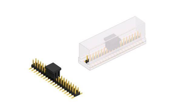 Fischer Elektronik Stiftleiste (Standard) Anzahl Reihen: 2 SLY8SMD03638GBSM 10St.