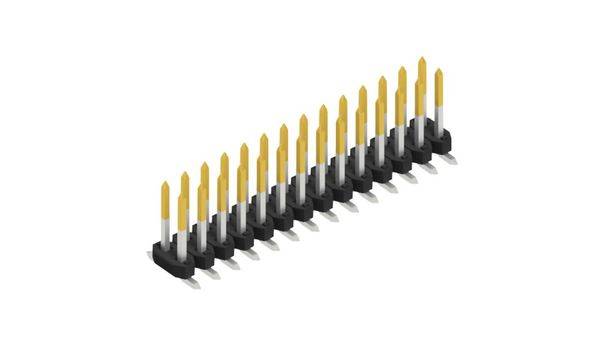 Fischer Elektronik Stiftleiste (Standard) Anzahl Reihen: 2 SLY8SMD06228S 10St.