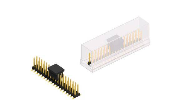 Fischer Elektronik Stiftleiste (Standard) Anzahl Reihen: 2 SLY8SMD06236GBSM 10St.