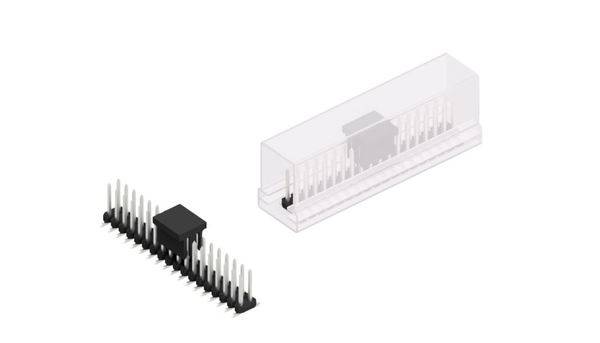 Fischer Elektronik Stiftleiste (Standard) Anzahl Reihen: 2 SLY8SMD06236ZBSM 10St.