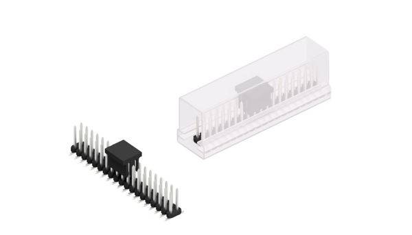 Fischer Elektronik Stiftleiste (Standard) Anzahl Reihen: 2 SLY8SMD06238ZBSM 10St.