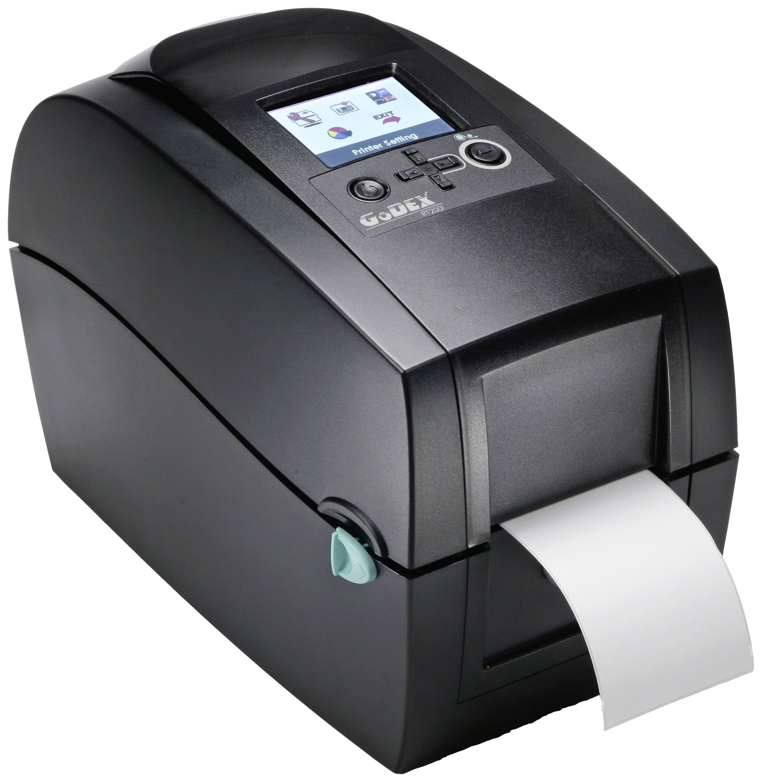 Godex RT230i Etikettendrucker Thermotransfer, Thermodirekt 300 x 300 dpi Etikettenbreite (max.): 60mm USB, RS-232, LAN