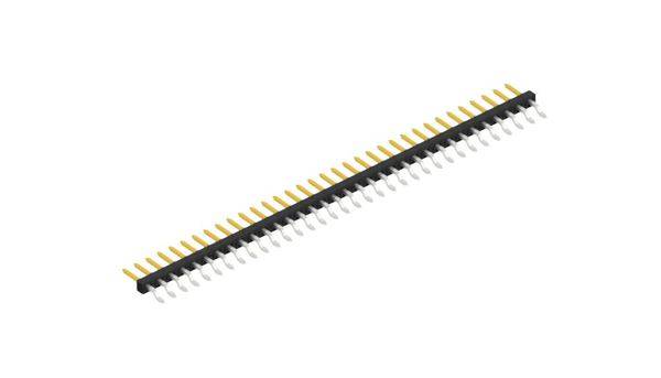 Fischer Elektronik Stiftleiste (Standard) Anzahl Reihen: 1 SLY9SMD04034S 10St.