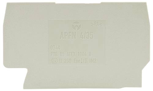 Wieland Electric 07.312.9255.0 Abschlussplatte Grau 10 St.