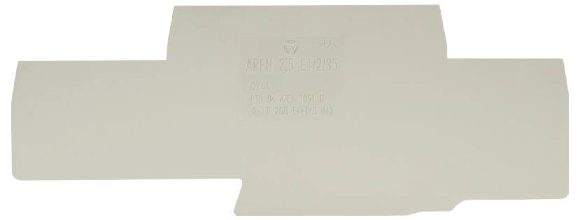 Ein cremefarbenes Plastikteil mit Oberflächenprägung. Hauptsächlich rechteckig, abgerundete Kanten und Aussparungen seitlich.