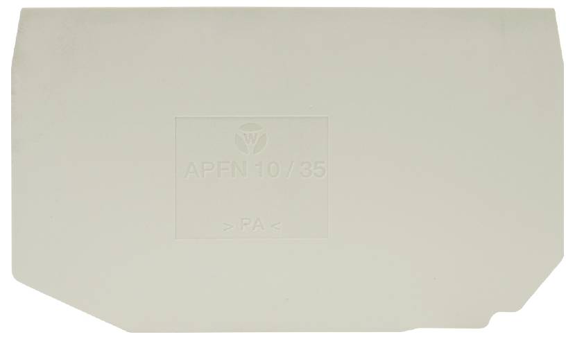 Wieland Electric 07.313.0855.0 Abschlussplatte Grau 10St.