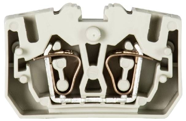 Wieland Electric 39.703.0253.0 Durchgangsklemme Federzuganschluss Grau 100St.