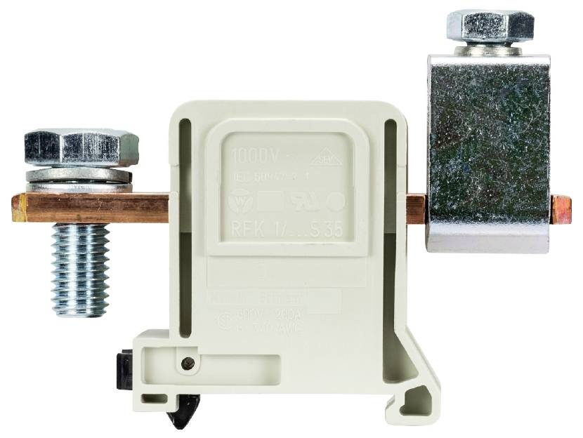 Wieland Electric 56.395.0255.0 Durchgangsklemme Schrauben Grau 10St.