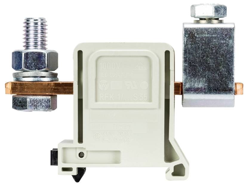 Wieland Electric 56.395.1255.0 Durchgangsklemme Schrauben Grau 10St.