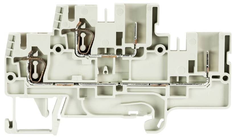 Wieland Electric 56.703.3455.0 Installationsetagenklemme Steckanschluss, Steckanschluss Grau 100St.