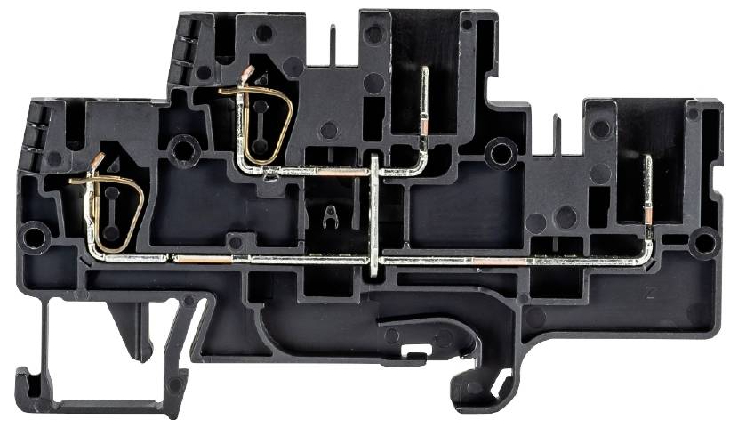 Wieland Electric 56.703.3555.1 Installationsetagenklemme Federzuganschluss, Steckanschluss Schwarz 100St.