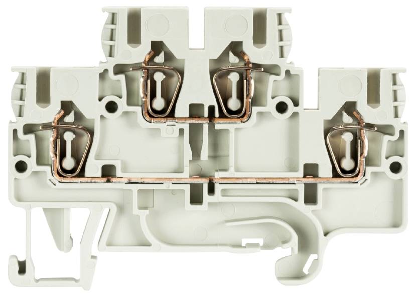 Wieland Electric 56.703.4755.0 Installationsetagenklemme Federzuganschluss Grau 100St.