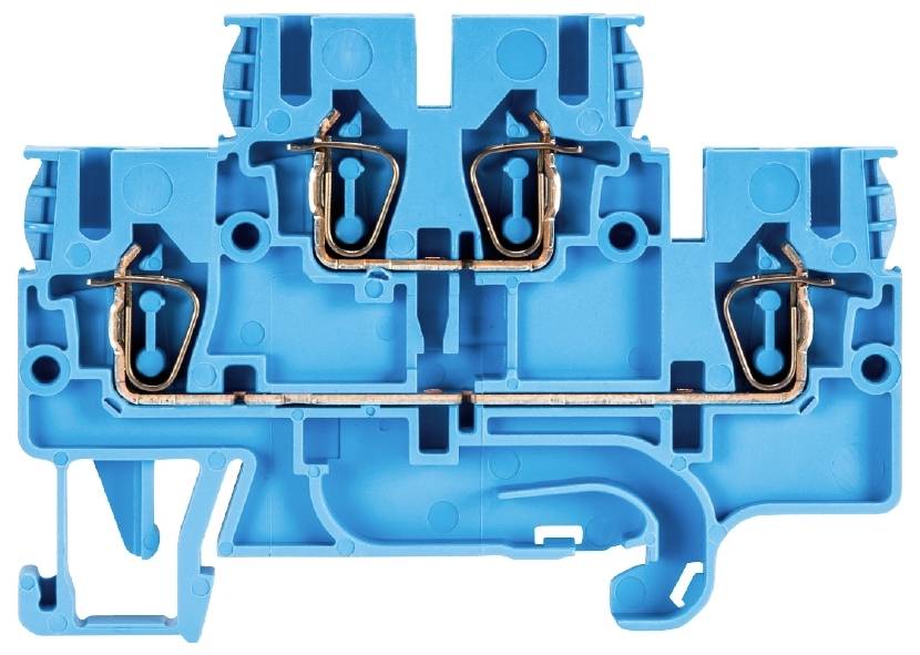 Wieland Electric 56.703.4755.6 Installationsetagenklemme Federzuganschluss Blau 100St.