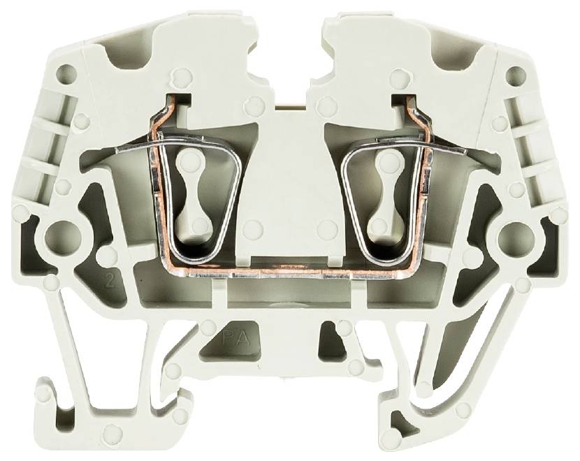 Wieland Electric 55.703.0053.0 Durchgangsklemme Federzuganschluss Grau 100St.