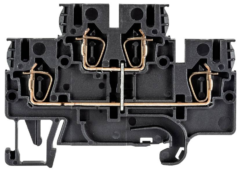 Wieland Electric 56.703.4855.1 Installationsetagenklemme Federzuganschluss Schwarz 100St.