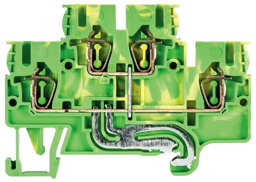 Wieland Electric 56.703.4955.0 Schutzleiterklemme Federzuganschluss Grün-Gelb 100St.