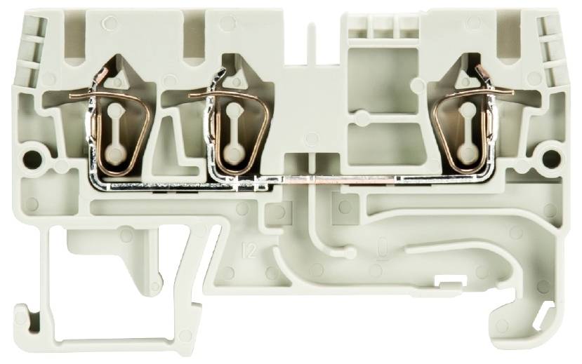 Wieland Electric 56.703.5055.0 Duo-Durchgangsklemme Federzuganschluss Grau 100St.