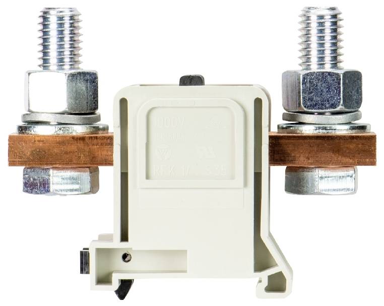 Wieland Electric 56.399.1055.0 Durchgangsklemme Schrauben Grau 10St.