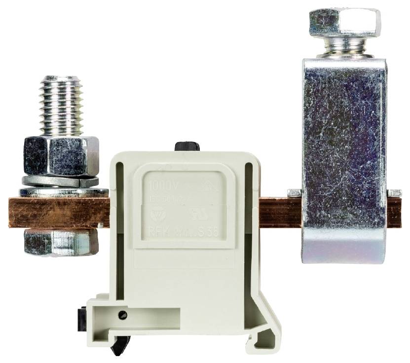 Wieland Electric 56.399.1255.0 Durchgangsklemme Schrauben Grau 10St.