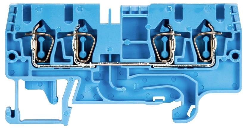 Wieland Electric 56.703.5155.6 Duo-Durchgangsklemme Federzuganschluss Blau 100St.