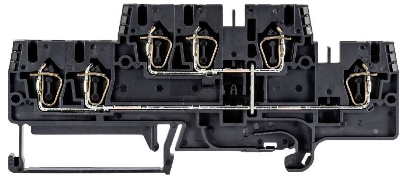 Wieland Electric 56.703.5955.1 Installationsetagenklemme Federzuganschluss Schwarz 50 St.