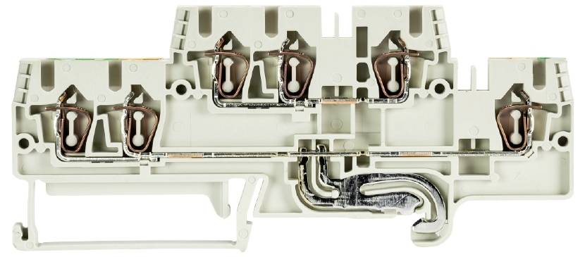 Wieland Electric 56.703.6155.0 Installationsetagenklemme Federzuganschluss Grau 50St.