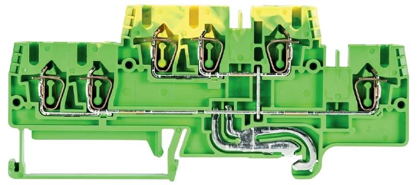 Wieland Electric 56.703.6255.0 Schutzleiterklemme Federzuganschluss Grün-Gelb 50St.