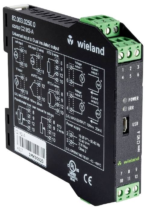 Wieland Electric cores C2 M2-A 82.003.0250.0 Trennverstärker 1St.