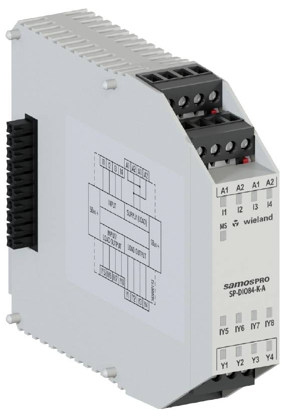 Wieland Electric R1.190.1050.0 SP-DIO84-K-A DC 24V I/O-Modul Schraubklemme