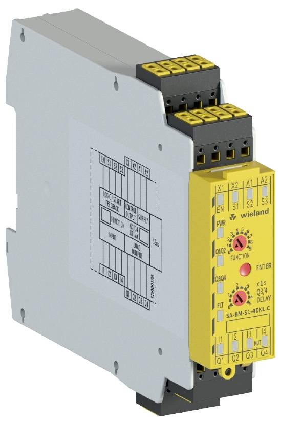 Wieland Electric Steuerbaustein SA-BM-S1-4EKL-C 5s DC 24V (B x H) 22.5mm x 96.5mm 1St.
