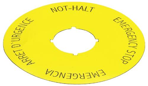 Wieland Electric SNH 6010 R1.200.6010.0 Not-Aus Schild (B x H) 75 mm x 75 mm 1 St.