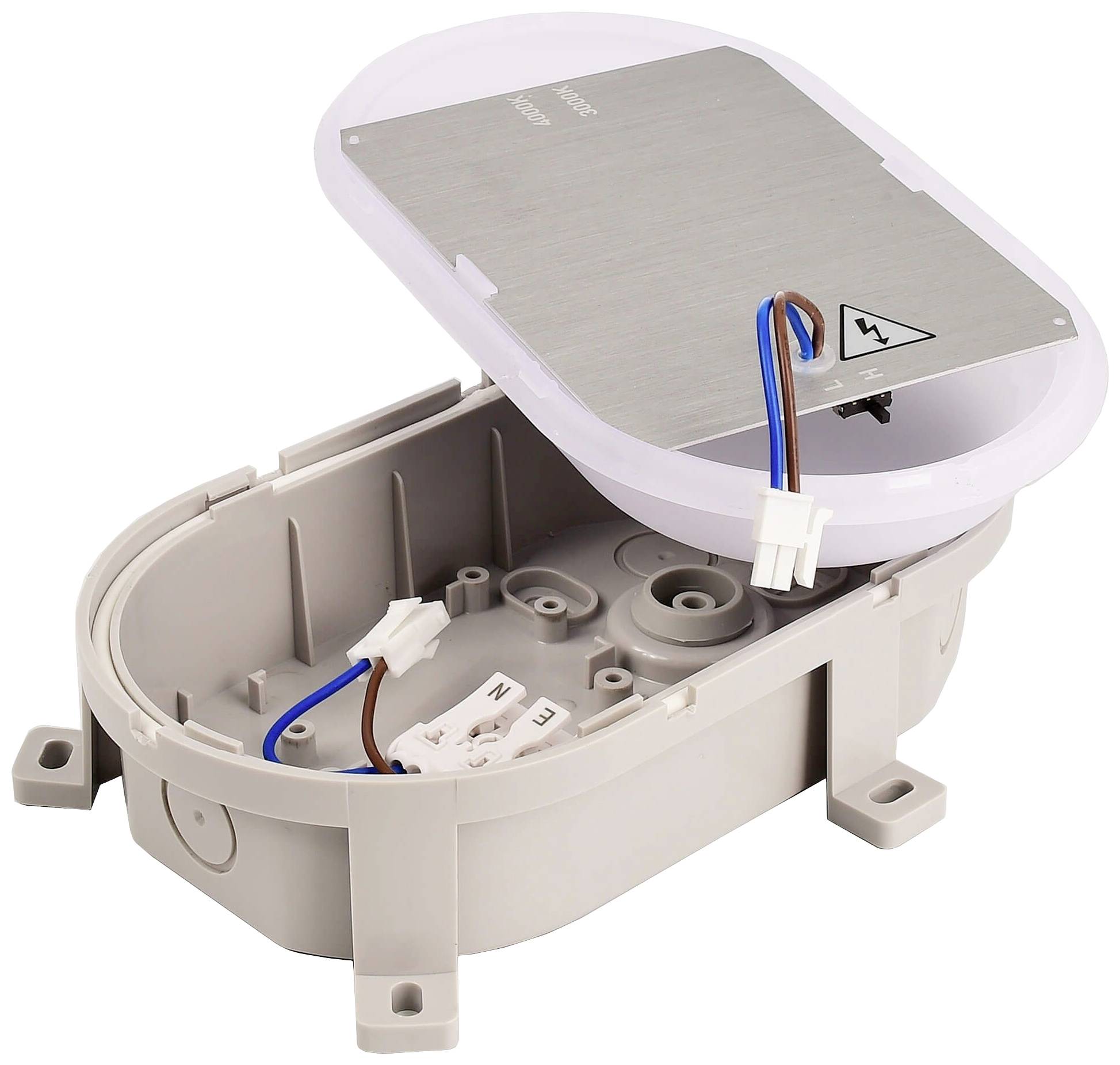 Deko Light Sotano 731161 Deckenleuchte, Wandaufbauleuchte 4.5 W, 7.5 W LED Grau