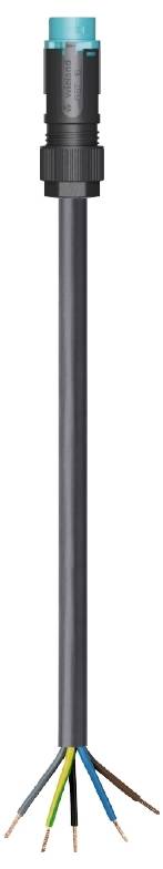 Wieland Electric 46.453.5004.6 Anschlussleitung Schwarz