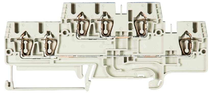 Wieland Electric 56.703.6355.0 Installationsetagenklemme Federzuganschluss Grau 100St.