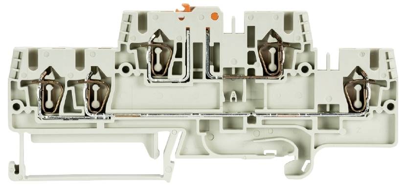 Wieland Electric 56.703.6555.0 Messertrennklemme Federzuganschluss Grau 50St.