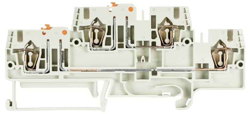 Wieland Electric 56.703.6655.0 Messertrennklemme Federzuganschluss Grau 50St.