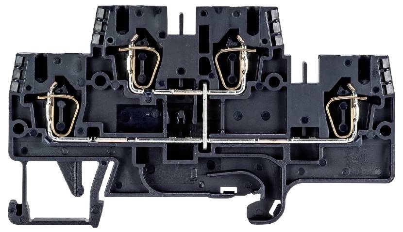 Wieland Electric 56.703.6955.1 Installationsetagenklemme Federzuganschluss Schwarz 100St.