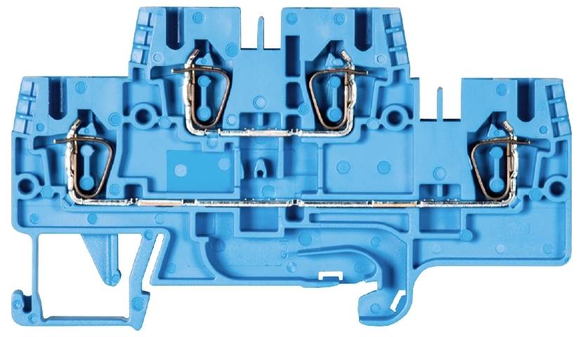 Wieland Electric 56.703.7055.6 Installationsetagenklemme Federzuganschluss Blau 100St.