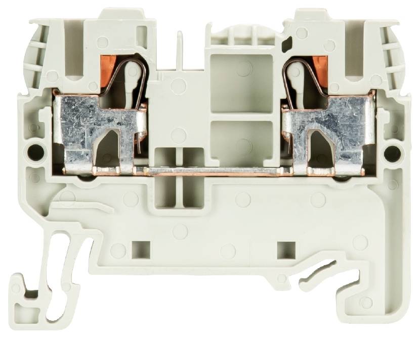 Wieland Electric 56.203.0055.0 Durchgangsklemme Federzuganschluss Grau 100St.