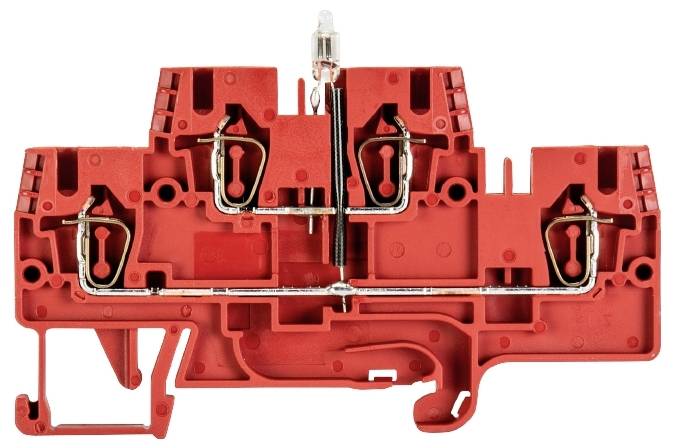 Wieland Electric 56.703.7355.5 Installationsetagenklemme Federzuganschluss Rot 100St.
